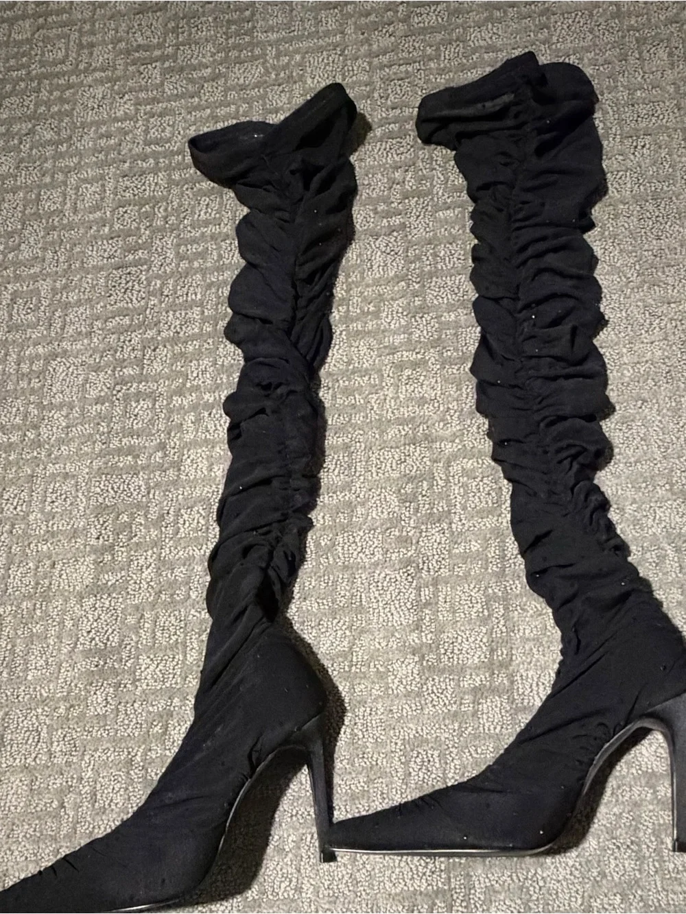 Steve Madden Rashida Black Over-the-Knee Stiletto Boots